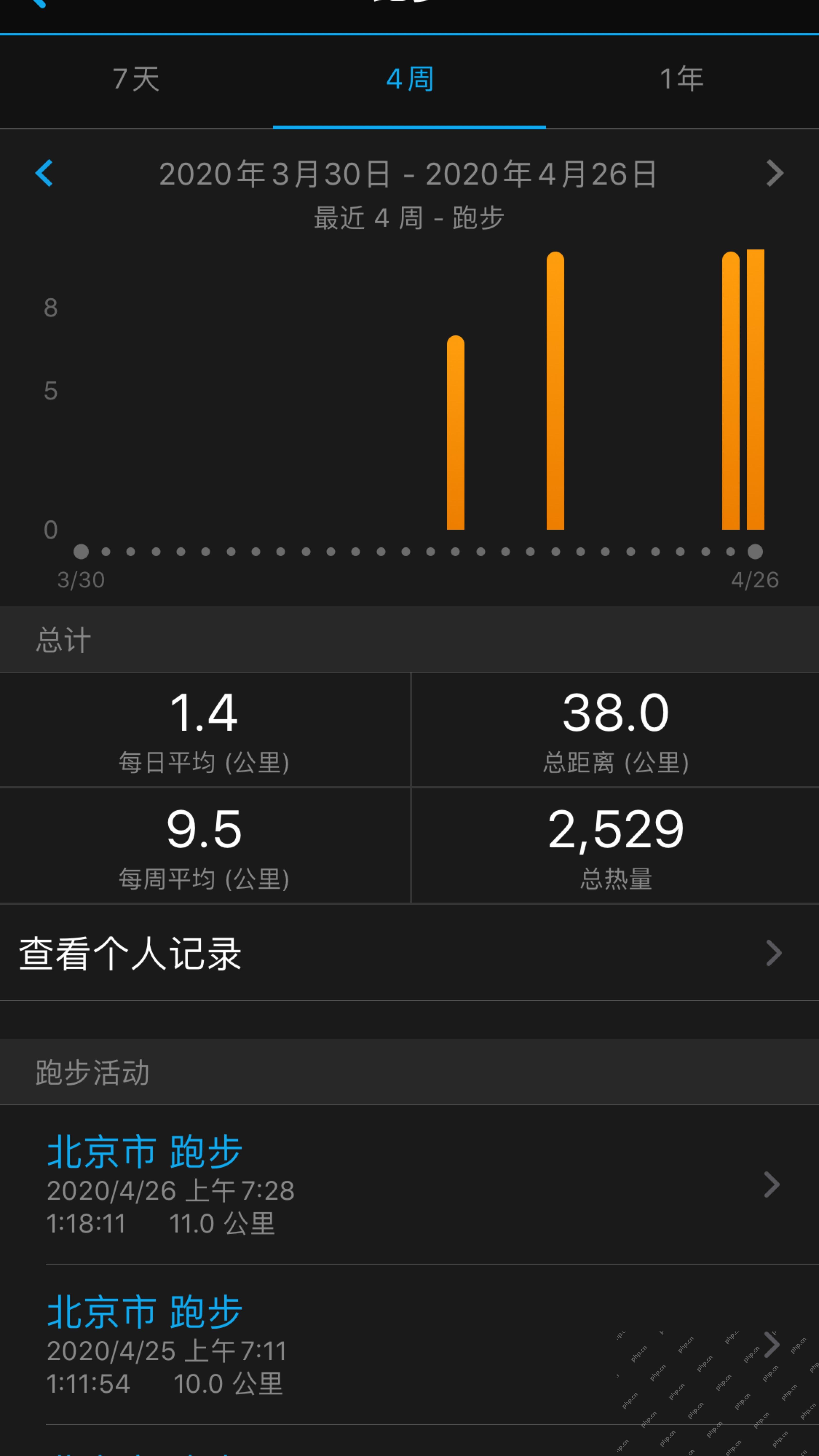 Keep运动历史记录列表_Keep怎么看运动轨迹_Keep运动路线查看步骤 - php中文网