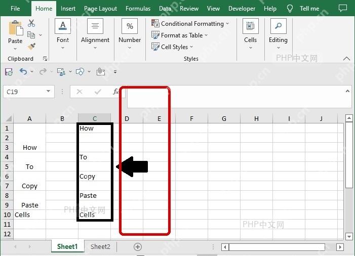 Excel 合并单元格内容粘贴到普通单元格前需要先处理合并格式