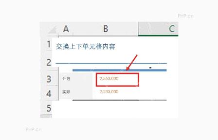 excel做到交换上下单元格内容的方法