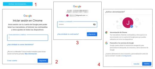 Chrome 登录 Google 账号连续步骤