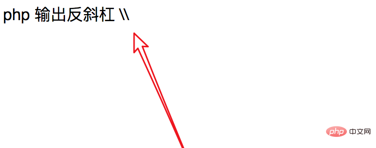 PHP에서 백슬래시를 출력하는 방법