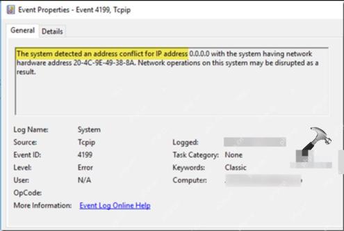 Windows 11 在系统日志确认 Tcpip 冲突事件的真实界面截图