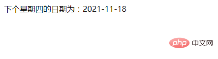 Comment obtenir la date de la semaine prochaine en php