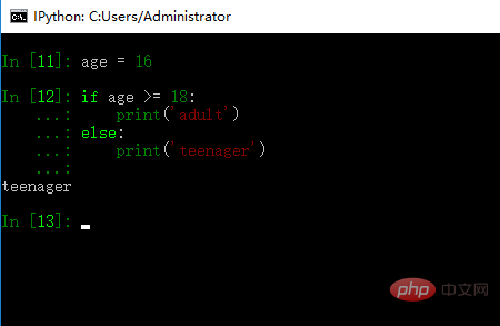 How to write python judgment statement