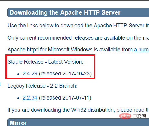 So laden Sie den Apache-Server herunter