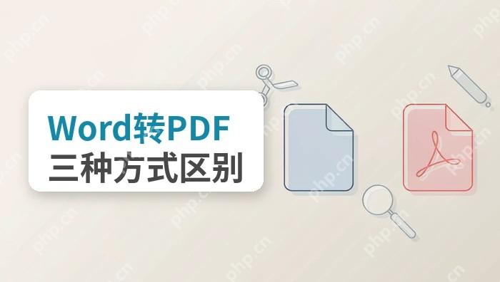 Word文档怎么转PDF?Office导出、在线和客户端有何区别