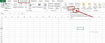 Excel 页面布局中勾选网格线打印复选框，解决打印没有网格线的问题