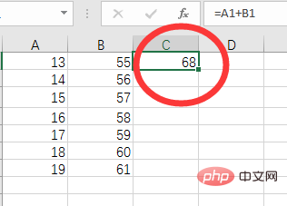 What is the starting symbol of formula definition in excel?