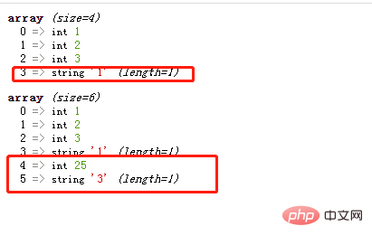 What are the functions for appending array elements in php?