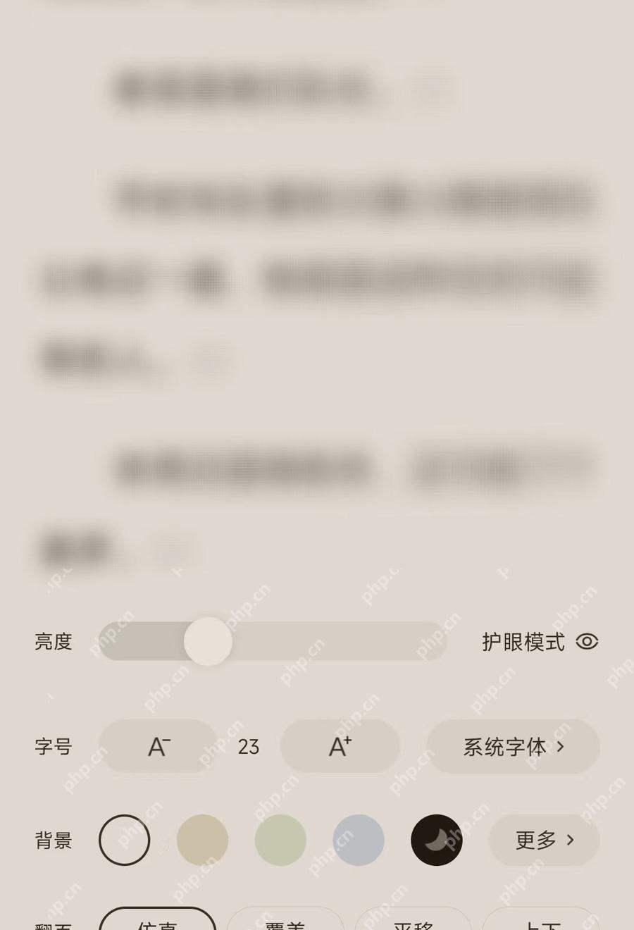番茄免费小说APP怎么开启专注阅读模式步骤2界面