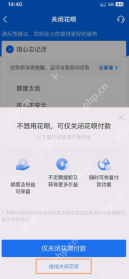 花呗关闭流程中的仅关闭付款与继续关闭花呗选项_支付宝怎么关闭花呗_支付宝花呗服务关闭条件及操作指南 - php中文网
