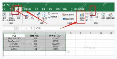 Excel 插入选项卡中推荐的图表入口用于创建基础图表