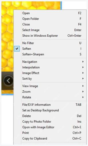Honeyview 5.11 右键菜单中的 Open 和 Open Folder 本地打开入口