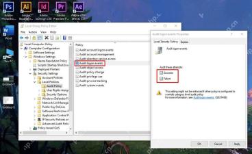 Win10 本地策略审核策略中高亮 Audit logon events