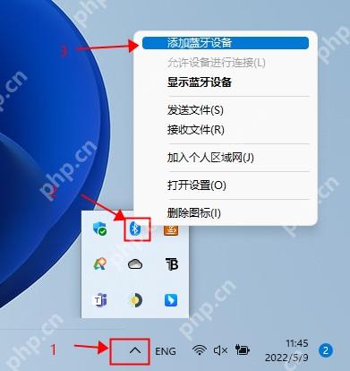 win11蓝牙高级设置在哪里_win11更多蓝牙设置入口说明 - php中文网