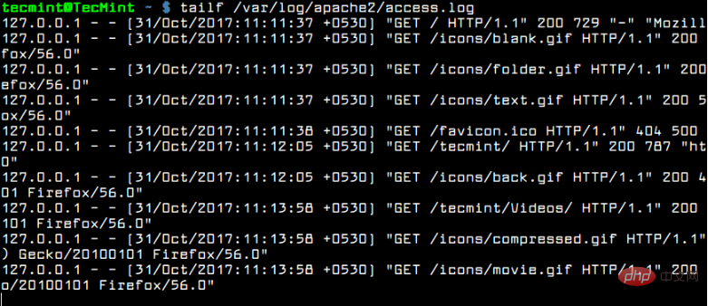 Detailed explanation of four commands for viewing logs in real time on Linux