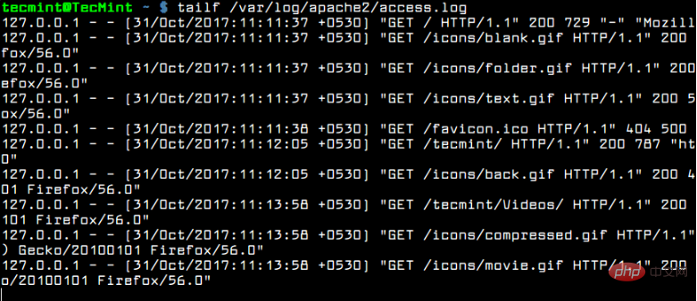 What are the three commands to view logs in Linux?