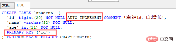 How to set up auto-increment in navicat