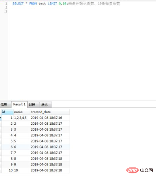 mysql怎樣實現分頁