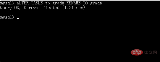 mysql modify data table name