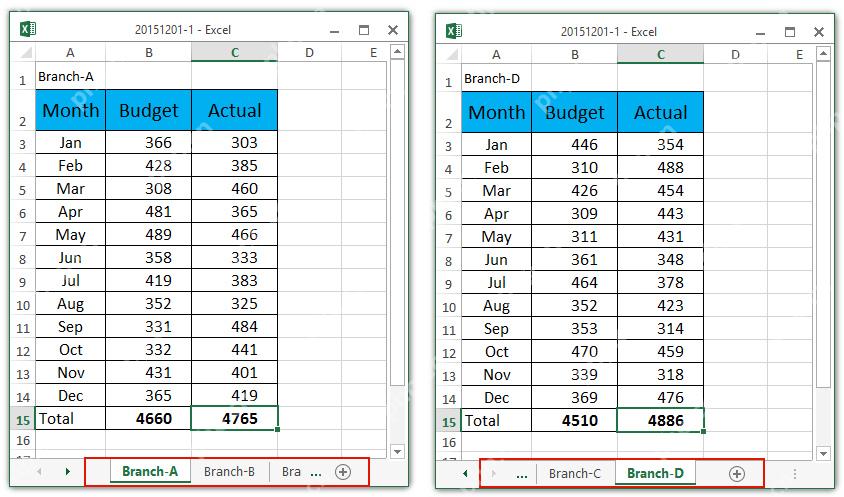Excel 多个工作表汇总时通过工作表标签确认跨表引用范围