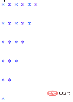 How to print an inverted triangle in python