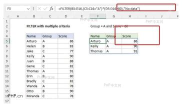Excel 多条件查询条件区和 FILTER 公式结构