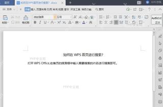 如何在WPS首页进行搜索？入口位置
