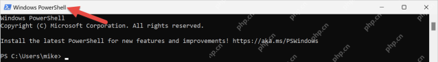 Windows 重新打开后的 PowerShell 命令窗口