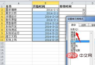 Excelでガントチャートを作成するチュートリアル