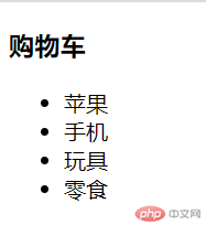 无序列表示例