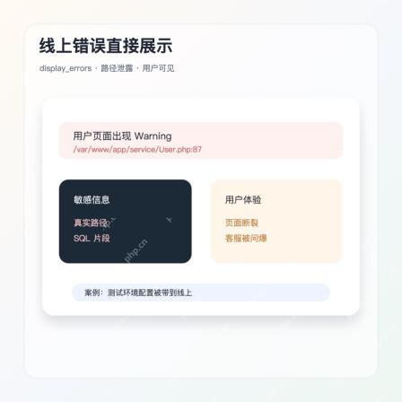 php display_errors 线上错误展示案例图