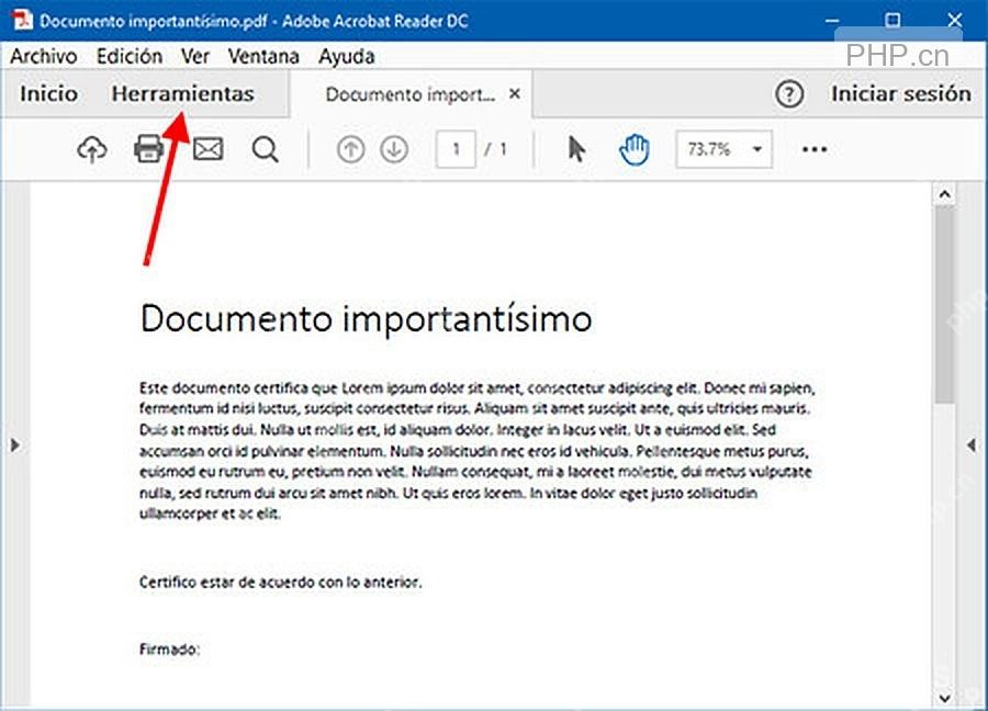 Adobe Acrobat Reader DC 工具入口,服务打开工具面板步骤