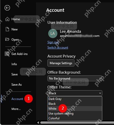 Word表格在夜间模式下的显示效果