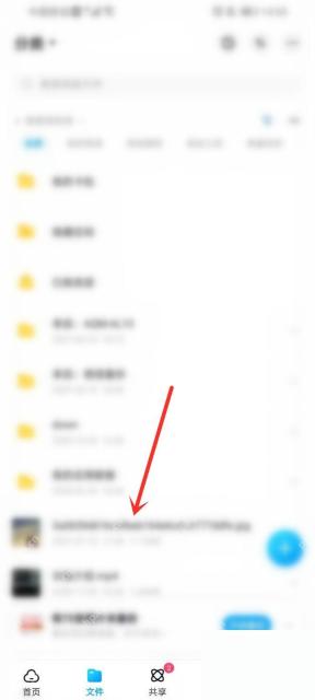 百度网盘 App 文件列表中勾选待分享文件
