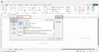 Excel 插入超链接窗口中填写显示文字和网页地址，用于创建网站超链接