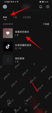 汽水音乐我的页我喜欢的音乐列表入口