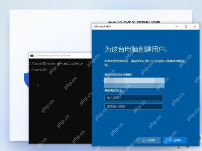 win11安装怎么跳过微软账户登录_win11安装时本地账户设置与版本限制说明 - php中文网