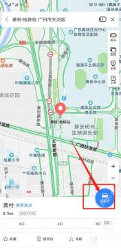 百度地图地点详情页点击到这里去
