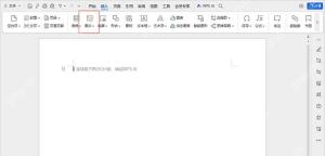 WPS中进入图片工具准备处理图片