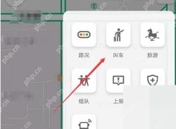 高德地图工具面板选择叫车