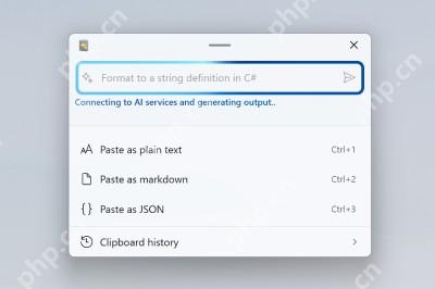 Win11 PowerToys Advanced Paste 设置页显示启用开关