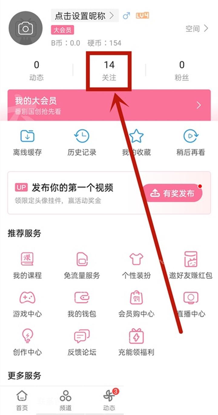 哔哩哔哩账号资料界面,显示硬币余额