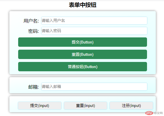 表单中按钮