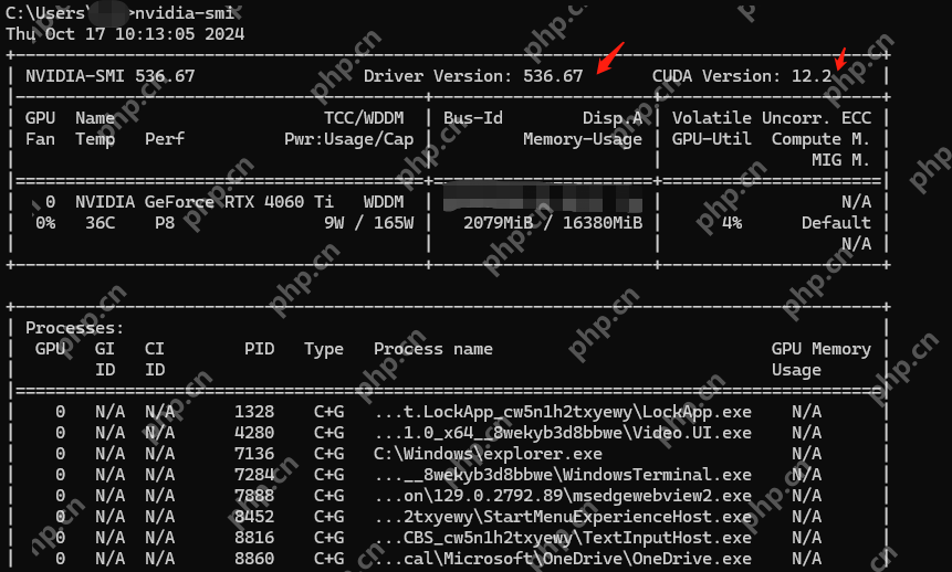 Windows 命令行显示显卡驱动版本信息