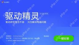 Windows 中文驱动精灵安装器页面同时显示安装路径、底部勾选项和一键安装按钮,证明取消推荐软件后再继续安装的操作仍发生在安装器页面。