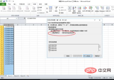 How to divide a column of data into multiple columns