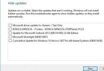 Win10 Show or hide updates 勾选具体更新后点击下一步