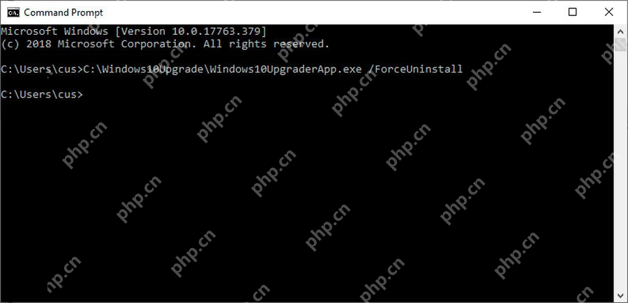 Win10 命令提示符卸载 Windows10Upgrade 升级助手组件