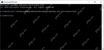 Win10 命令提示符卸载 Windows10Upgrade 升级助手组件